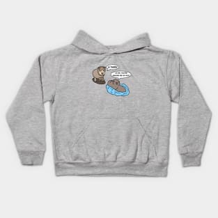 Funny cartoon hippopotamus cosplay Kids Hoodie